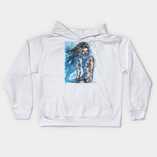 Collagraph Print Kids Hoodie